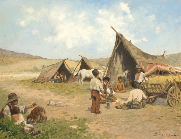 Ludovic Bassarab Nomads oil painting image